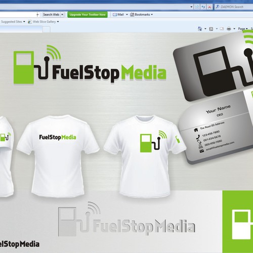 Help Fuel Stop Media with a new logo and business card Design by Tianeri
