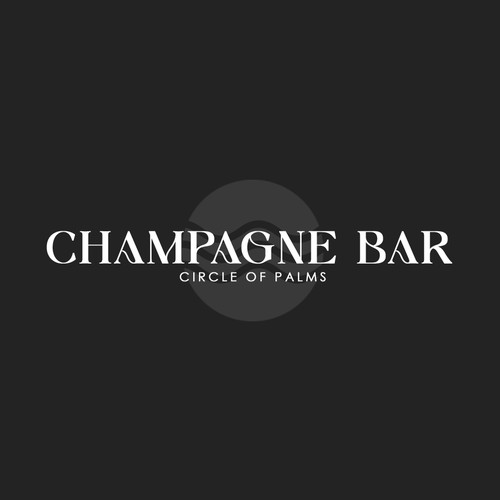 Luxury and modern Champagne Bar logo Design by Satyapal Singh