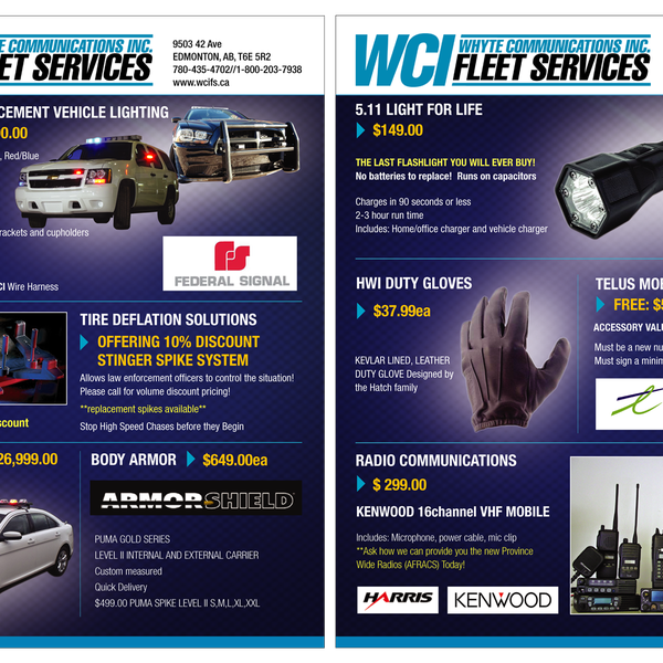 Help WCI WHYTE COMMUNICATIONS INC with a new brochure design