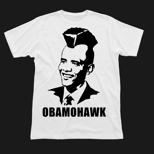 t-shirt design for Obamohawk, Obamullet, Frobama and NachObama Design by chetslaterdesign