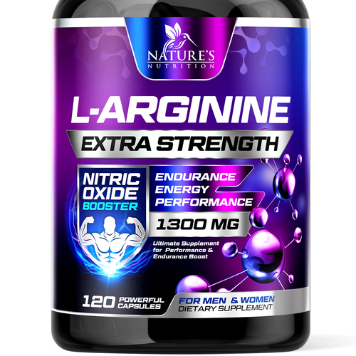 Powerful L-Arginine Capsules Design Needed for Nature's Nutrition Design réalisé par rembrandtjurin