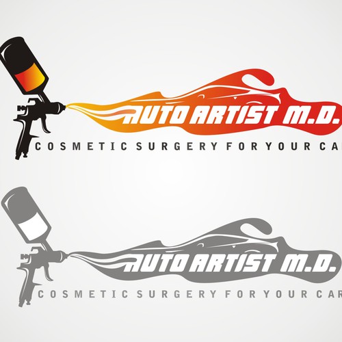 AUTO PAINT BUSINESS LOGO DESIGN Design by BRTHR-ED