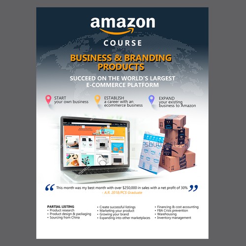 Amazon Business and Branding Course デザイン by Marco Davelouis