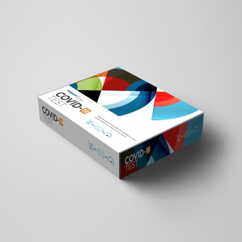 Design a box for convenient at home diagnostic testing Diseño de sougatacreative