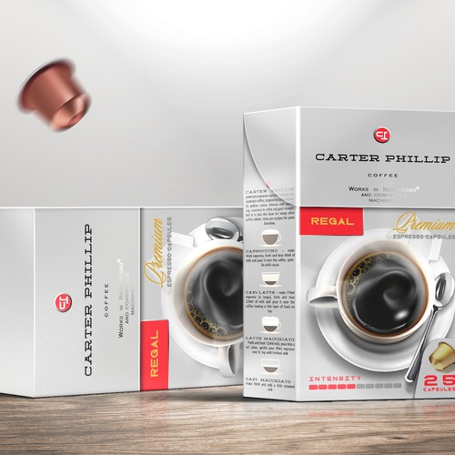 Design di Design an espresso coffee box package. Modern, international, exclusive. di bcra