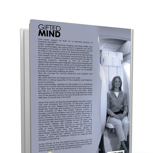 Autobiography book cover for the inventor of the MRI Design by Marco Jan