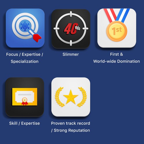 Design 10-13 icons to represent the TOP reasons to trust DR. FREEZE Design von Zennn