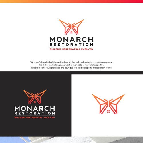 Design a modern clean logo package for a restoration company Design by Danny A