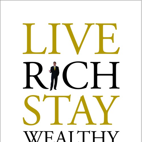 book or magazine cover for Live Rich Stay Wealthy Diseño de Play_Design