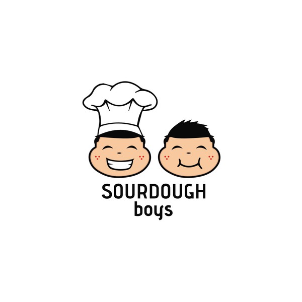 Design by haaly88 titled "Couple Fat-Faced logo for Sourdough Boys"