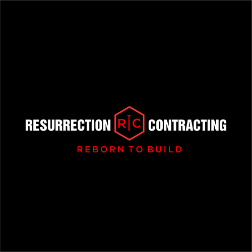 "Reborn To Build" construction company logo. Design by zaffinsa