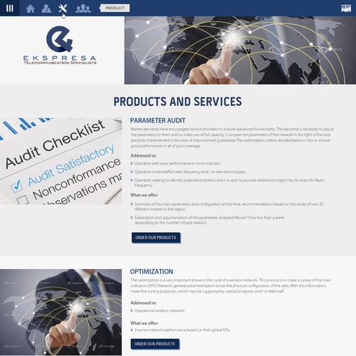 Parallax Website Design Wanted for Ekspresa Diseño de Ananya Roy