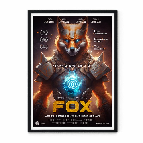 Life360 2023 Year of the Fox Poster Design by vsardju