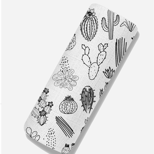 Cactus theme baby blanket 
