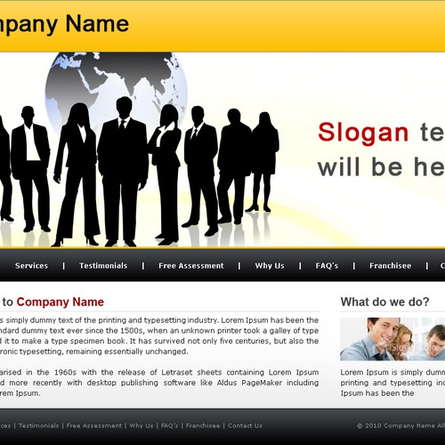 1-3 Page Website Template Design von KaizenKarma