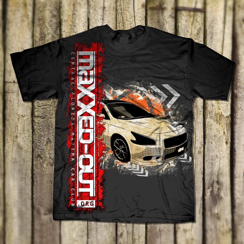 T-shirt design for car club (LOGO PROVIDED)-ontwerp door Mothrich