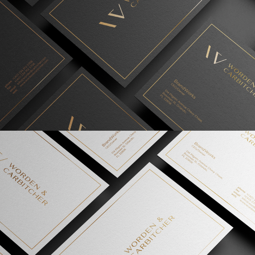 Law firm needs an updated brand with an old school feel in a modern way. Design by BrandWorks™