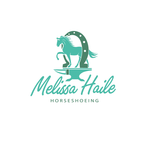 Horseshoeing logo for female farrier Design by KapriK