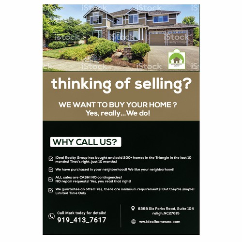 We buy houses cash because we have all the moneys. Ohhh yes. Postcard