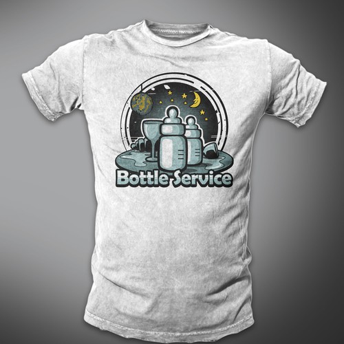 Multiple designs needed "bottle service" baby tee. デザイン by ＨＡＲＤＥＲＳ