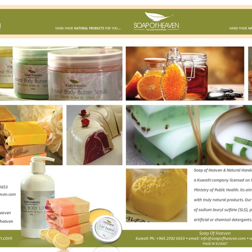 soap of heaven need your creativity to make brochure Design by bmp design