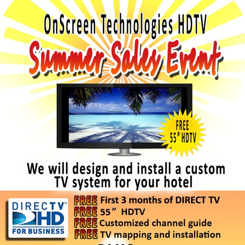 Screen Summer Sales Event Flyer