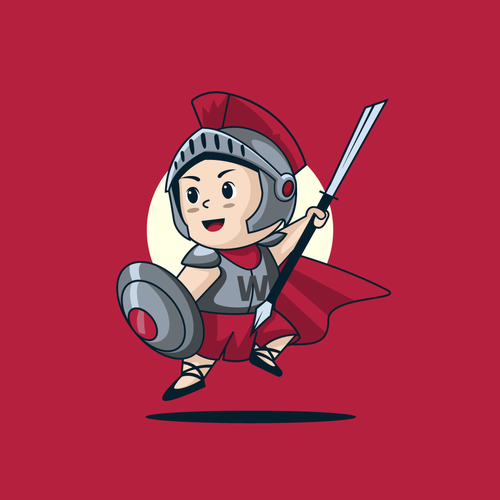 Warrior Mascot Design by AdriánKG