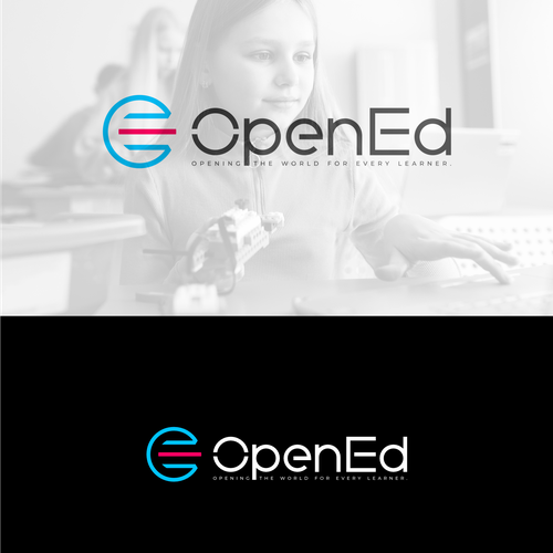 Design a timeless logo for the future of education. The world has changed. The future is open. Design by petar k