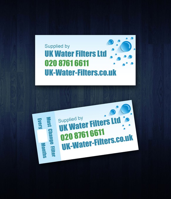 Water filter sticker | Merchandise contest