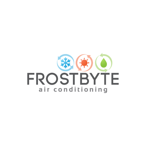 logo for Frostbyte air conditioning Design por Alentejano