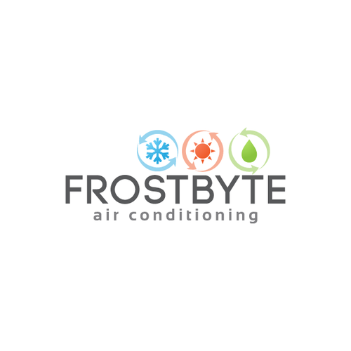 logo for Frostbyte air conditioning Design by Alentejano