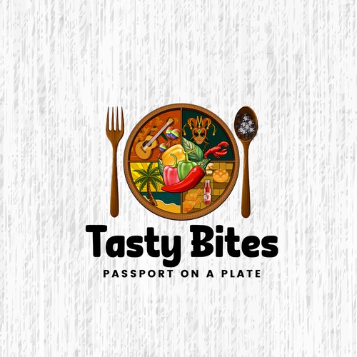 Design a Bold, Soulful Logo for Tasty Bites – Caribbean Meets Southern Comfort Design by TA Shorif