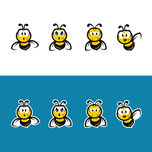 Bumble bee mascot for a Silicon Valley firm's internal employee engagement Design by Cuba Staniszewski