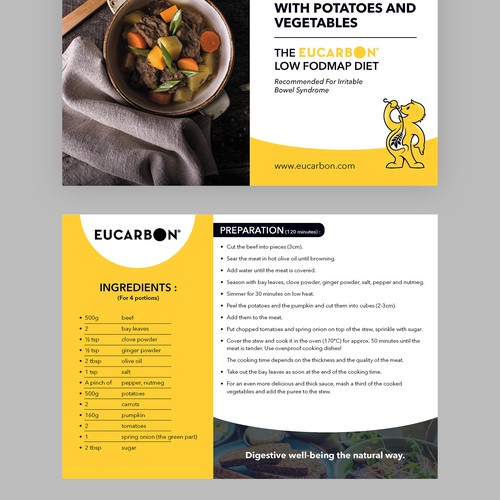 Recipe flyer template Design von Krishna Arts