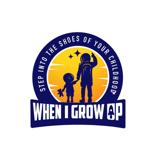 When I Grow Up Logo Design by playflowstudio