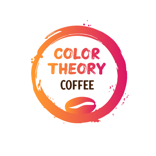 colorful logo  for a coffee company that uses colors to differentiate different coffees Design by M. Fontaine