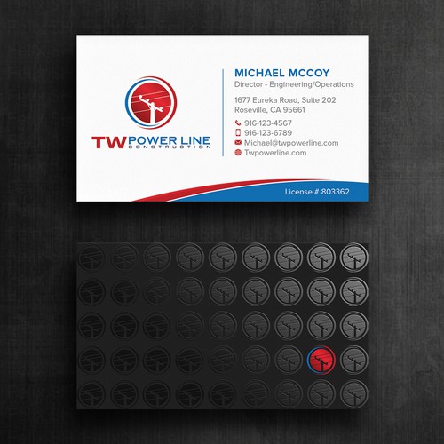 Business Card for a high voltage company Design by Felix SH