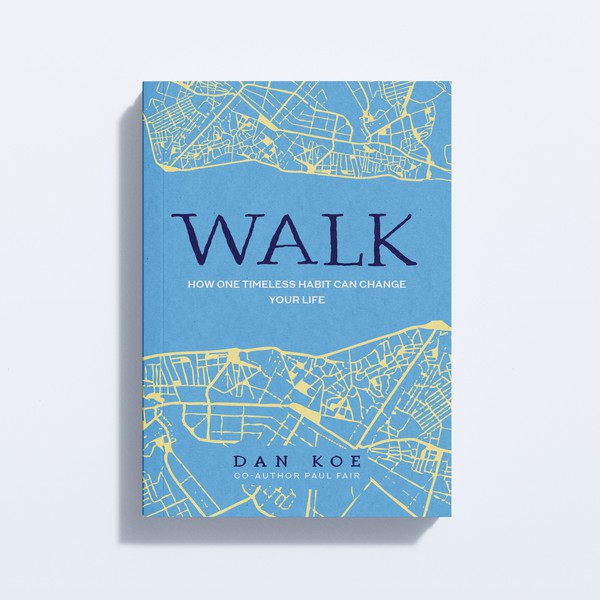 Book Cover design on the timeless habit of walking