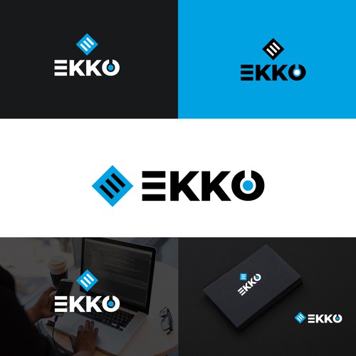 SIMPLE LOGO - ekko Letters then dm after Design by pexelbytes