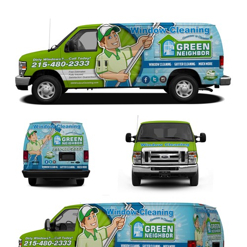 Van Wrap Wanted For Window Cleaning Company Design by ArcDesignz