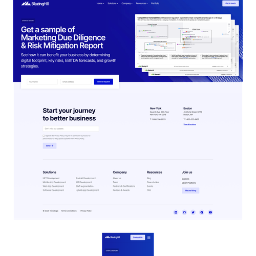 Landing page design contest entry by laursat