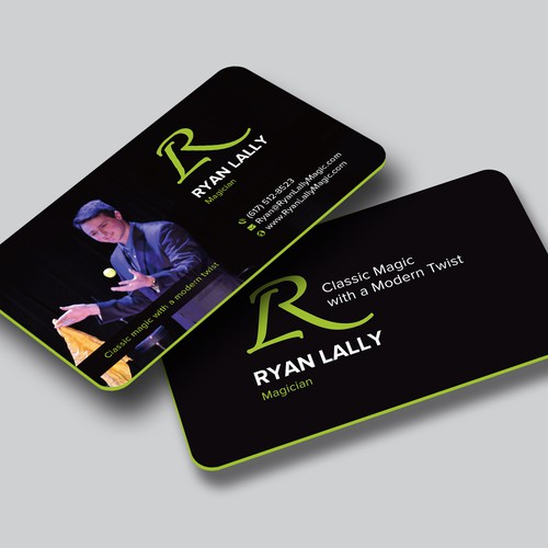 Design a magician's business card Design by Shila Rani Das