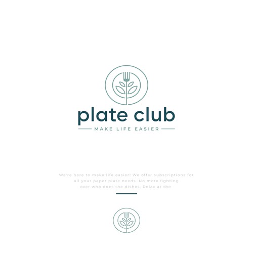 "I created the first paper plate subscription company logo!" - Your next claim to fame Design by D Better Design