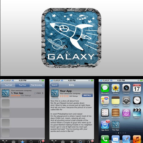 iOS Space Game Needs Logo and Icon Diseño de Graphikool