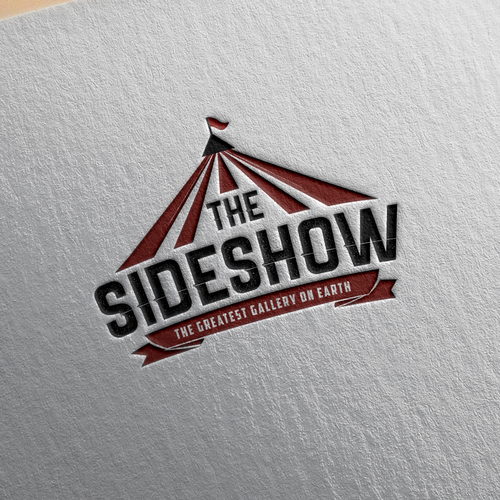 Logo for The Sideshow - a whimsical art gallery Design by G+D