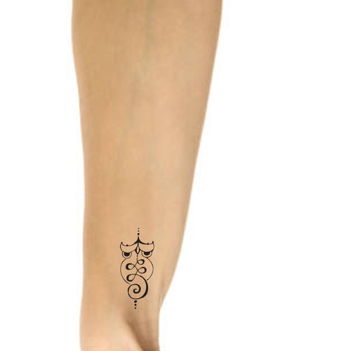 Unalome/Libra Scales Wrist Tattoo Design by RadeM