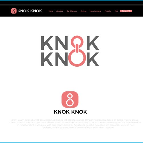 New Social Property Search App Logo NEEDED! Knok Knok Design von OPIEQ Al-bantanie