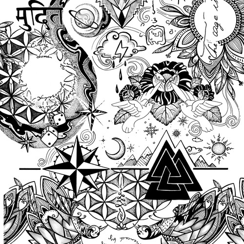 Design To Bring Existing Tattoos Together And Form A Sleeve Tattoo Contest 99designs