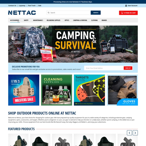 Complete site design for eCommerce platform