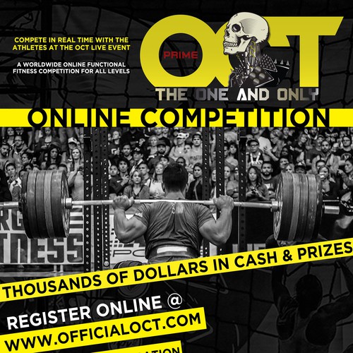 Online CrossFit Event Poster Postcard, flyer or print contest